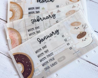 Donuts + Double Shot of Savings Challenge | Yearly and Weekly Savings
