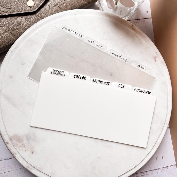 Cash Wallet Dividers With Labels | Cash Stuffing | Customizable