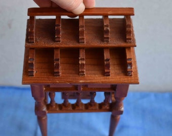 Miniature doll's wooden desk