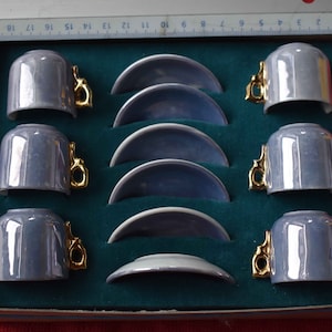 Miniature tea service for 6 persons, complete, in a box.