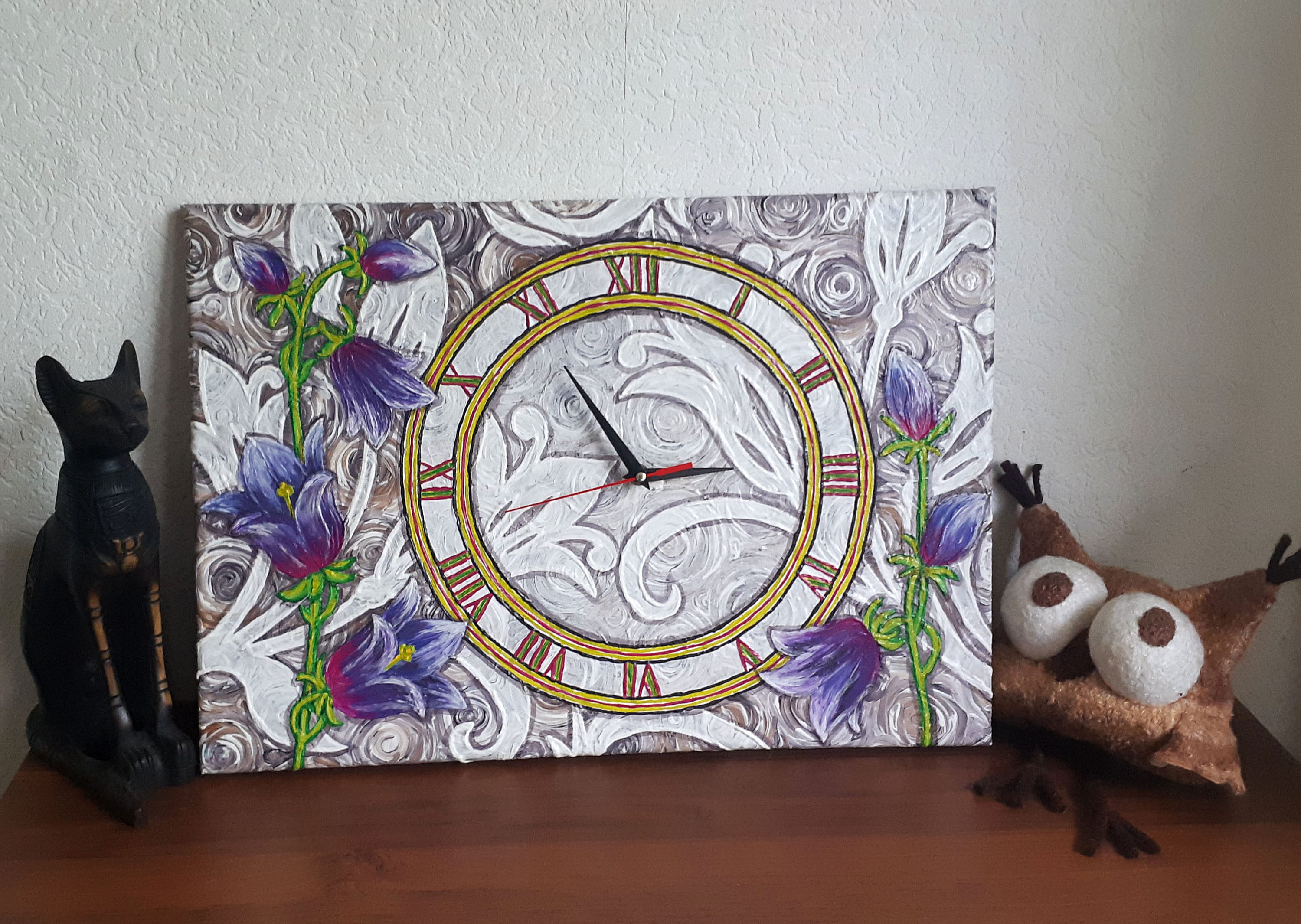 Paintingclock Painting on canvas canvas oil canvas Etsy