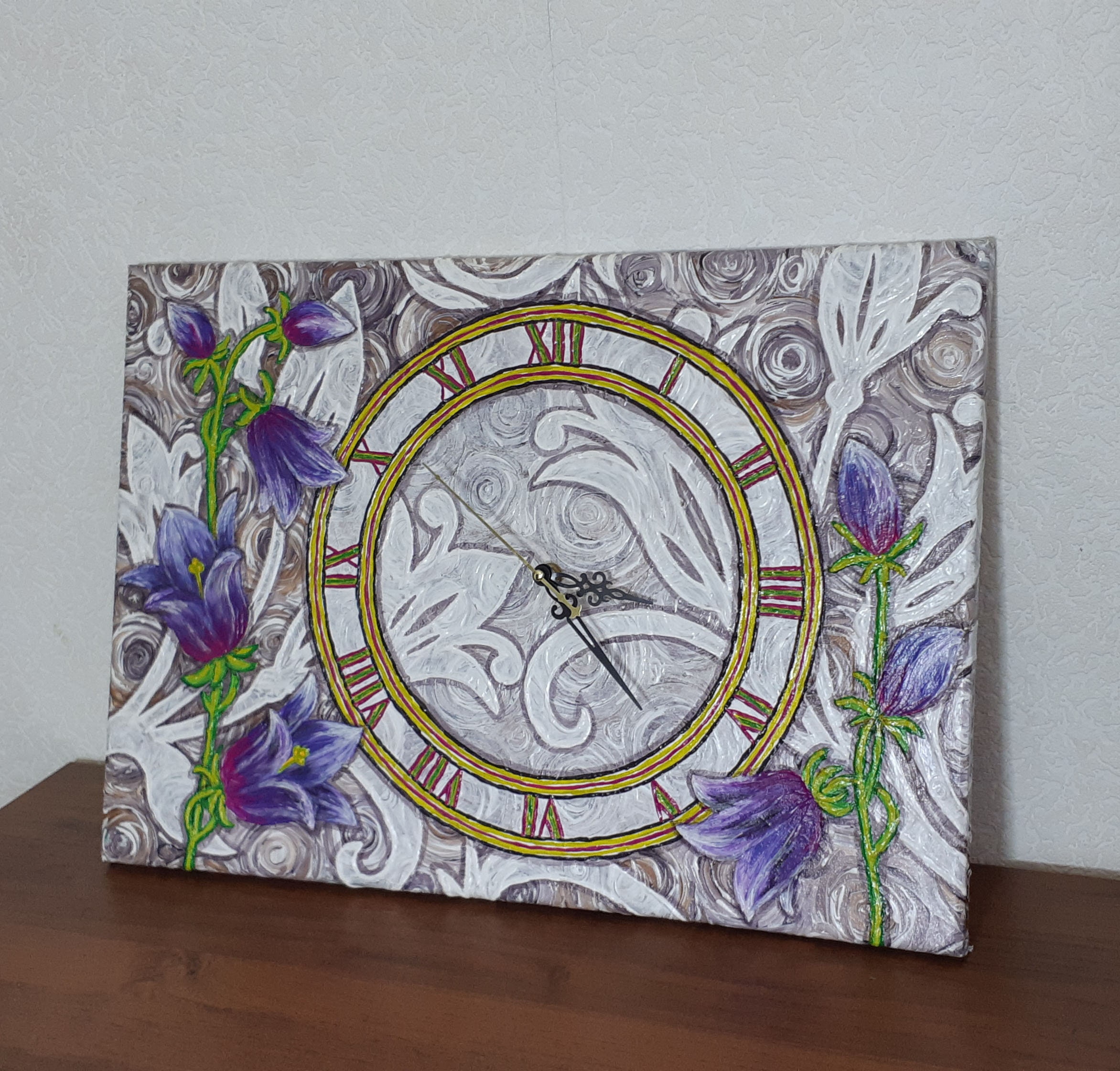 Paintingclock Painting on canvas canvas oil canvas Etsy