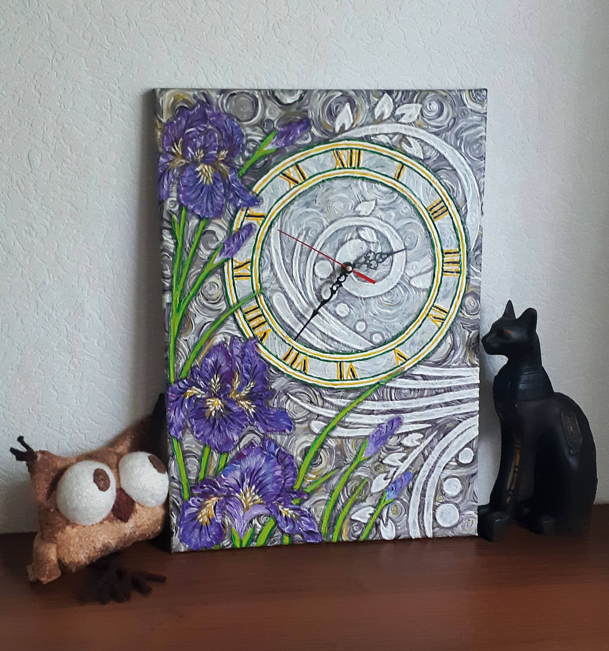 Paintingclock Painting on canvas canvas oil canvas Etsy