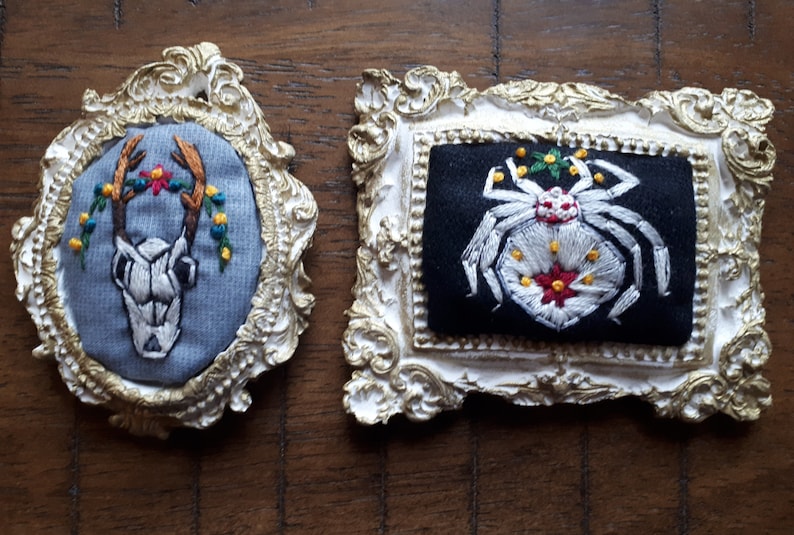 Little Buck Scull Embroidery