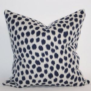 Handmade Blue Throw Pillow Covers, Accent Pillow Cover, Decorative Cushion Cover, Abstract Decorative Pillow, Designer Linen Pillows