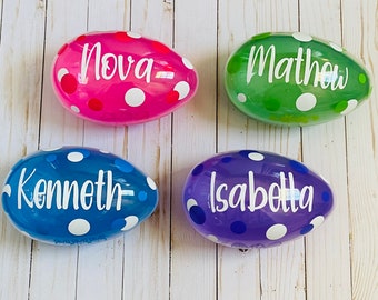 Personalized Easter Jumbo Eggs, Easter Eggs, Kids Easter Egg Gift, Giant Fillable Easter Eggs