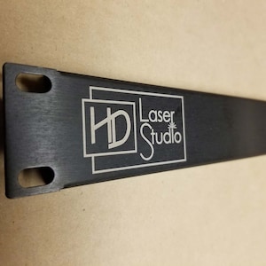 Custom Laser Engraved 1RU 1U 2RU 2U 3RU 3U Anodized Aluminum Rack Server Panels Branded Plate