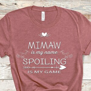 MiMaw Is My Name Funny Maw Shirt Gifts for Grandmother Best Birthday Christmas or Mother&#39;s Day Gift Idea for Grandma