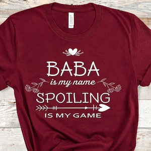 Baba Is My Name Funny Baba Shirt Gifts for Poland Serbia Ukraine Polish Serbian Ukrainian Grandmother Grandma Christmas Birthday Mothers Day
