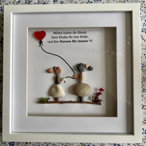 Mutter mit Tochter,Steinbild