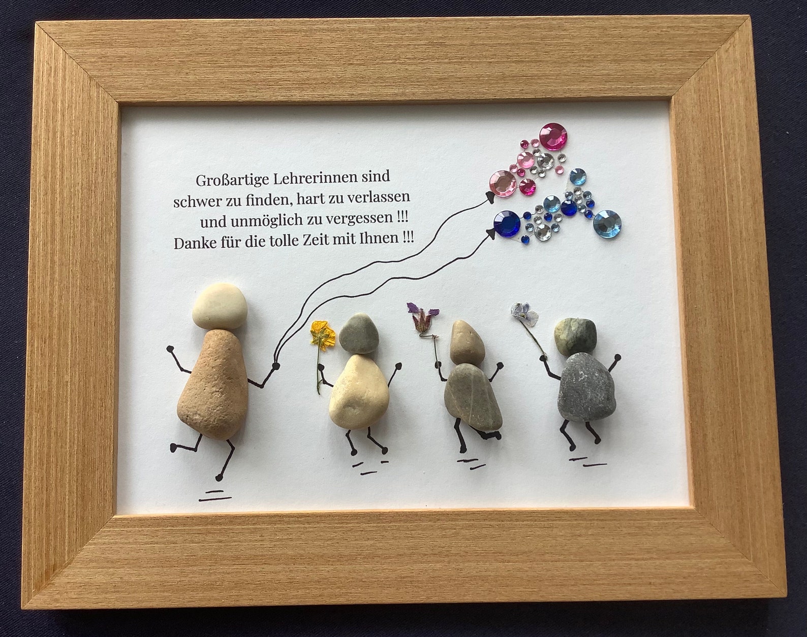 Abschied Lehrerin Steinbild mit Spruch Etsy