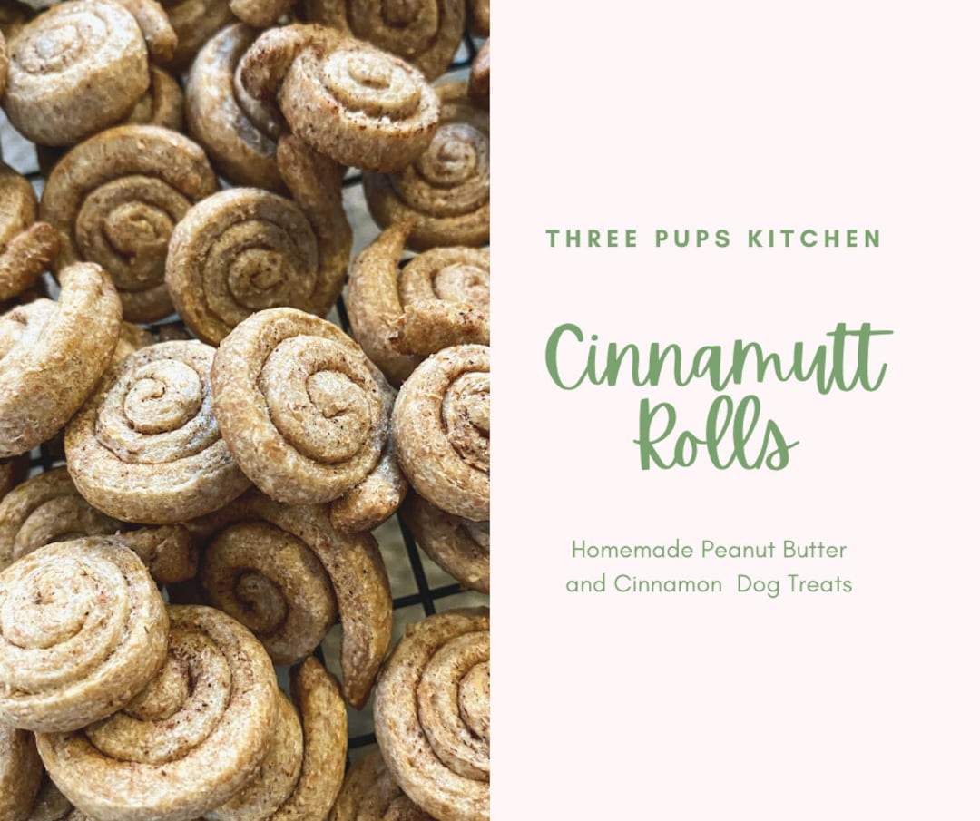 Cinnamutt Rolls homemade Cinnamon Roll Dog Treats Etsy