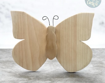 Unfinished Butterfly Wood Cutout: DIY Craft Kit, 12" x 8"