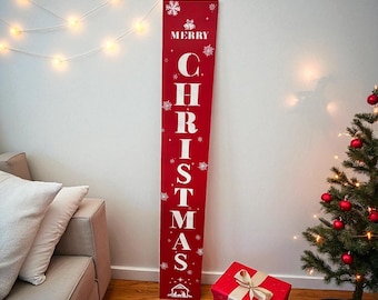 Merry Christmas Nativity Porch Leaner: Rustic Holiday Decor