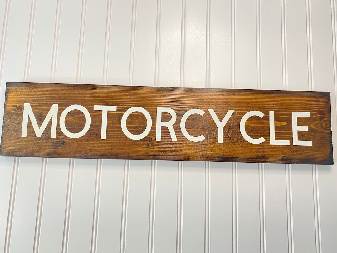 Motorcycle Wood Sign / Rustic Motorcycle Sign / Wall Hanging ...