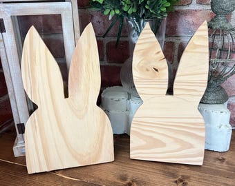 Unfinished Wood Bunny Cutout: Easter DIY Craft Kit