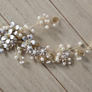 Hair wire bridal, hair accessories gold, hair accessories wedding, headpiece gold bridal, bridal jewelry gold, bridal headpiece