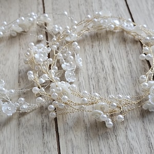 Gold hair accessories, silver wedding hair accessories, bridal hair wire, gold bridal headpiece, gold bridal jewelry, silver headpiece