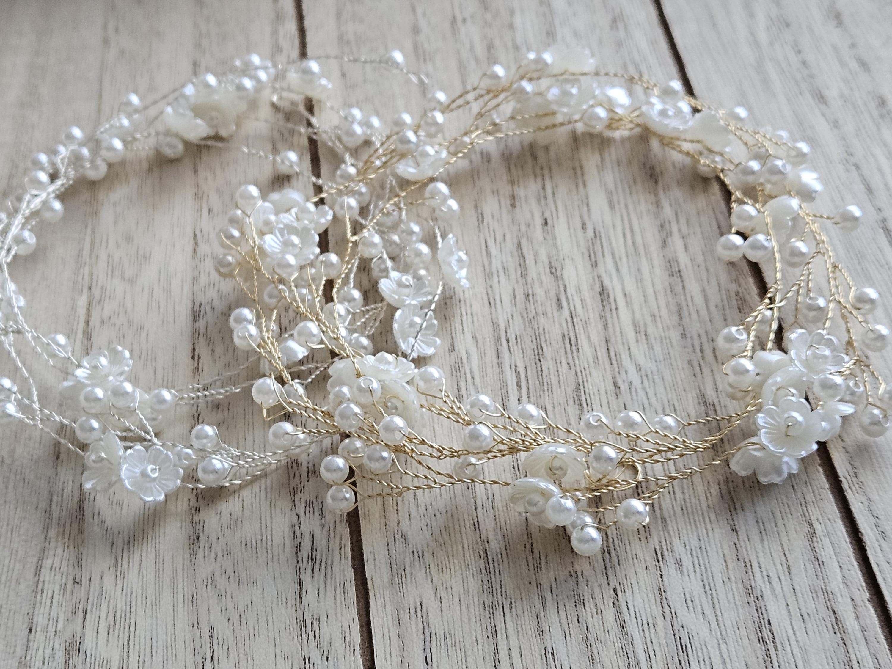 Perlen-Haarnadeln U-Form – 40 Stück Weiß Für Hochzeit, Braut & Fest (8 Mm Perlen)