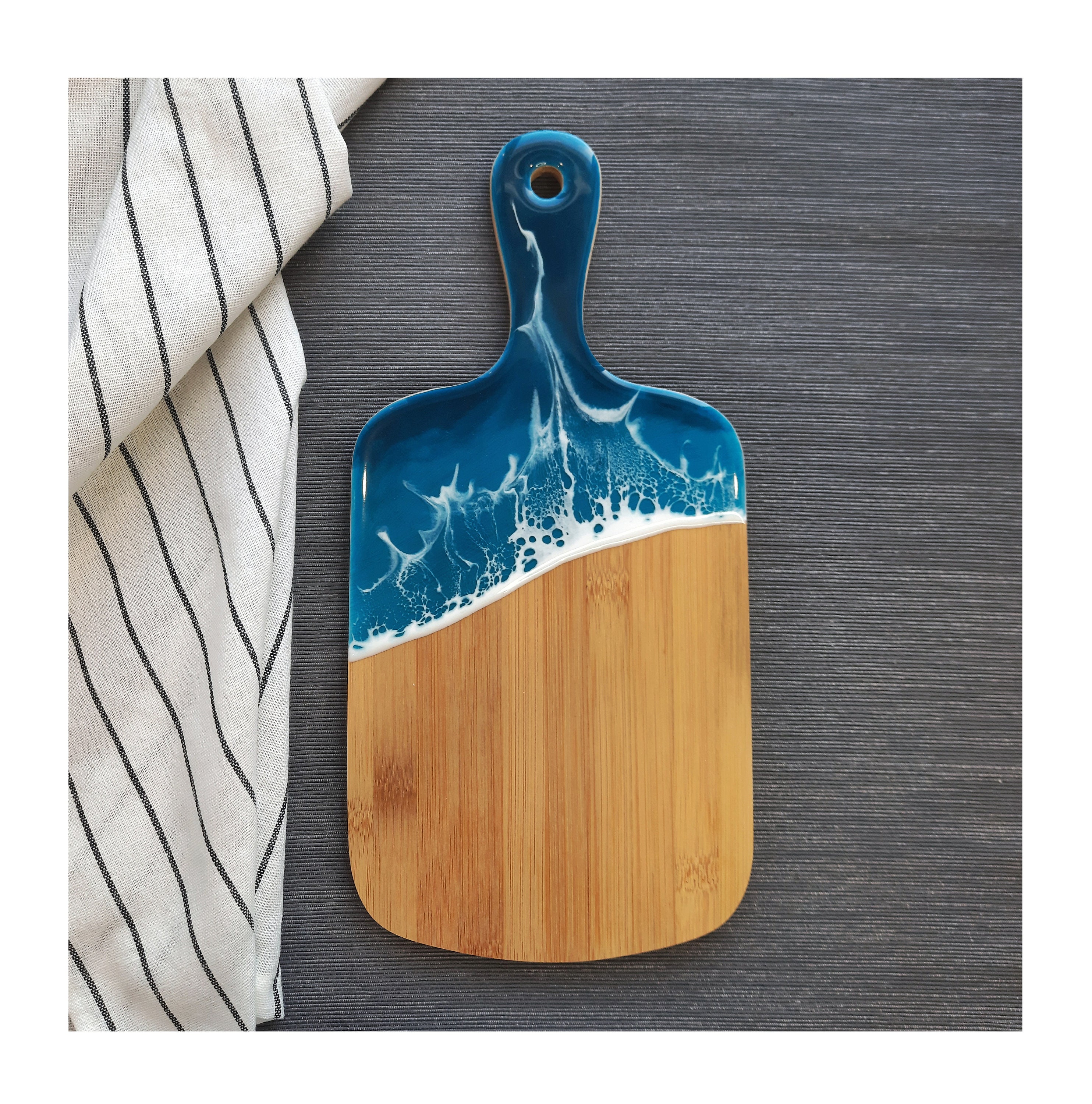 Ocean Resin Wooden Cutting Board Epoxy Chopping Board for Etsy