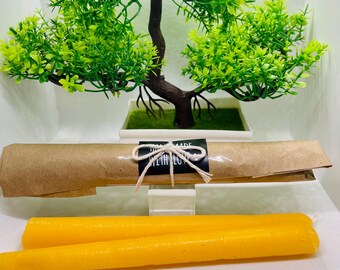 Organic Beeswax Taper Candles