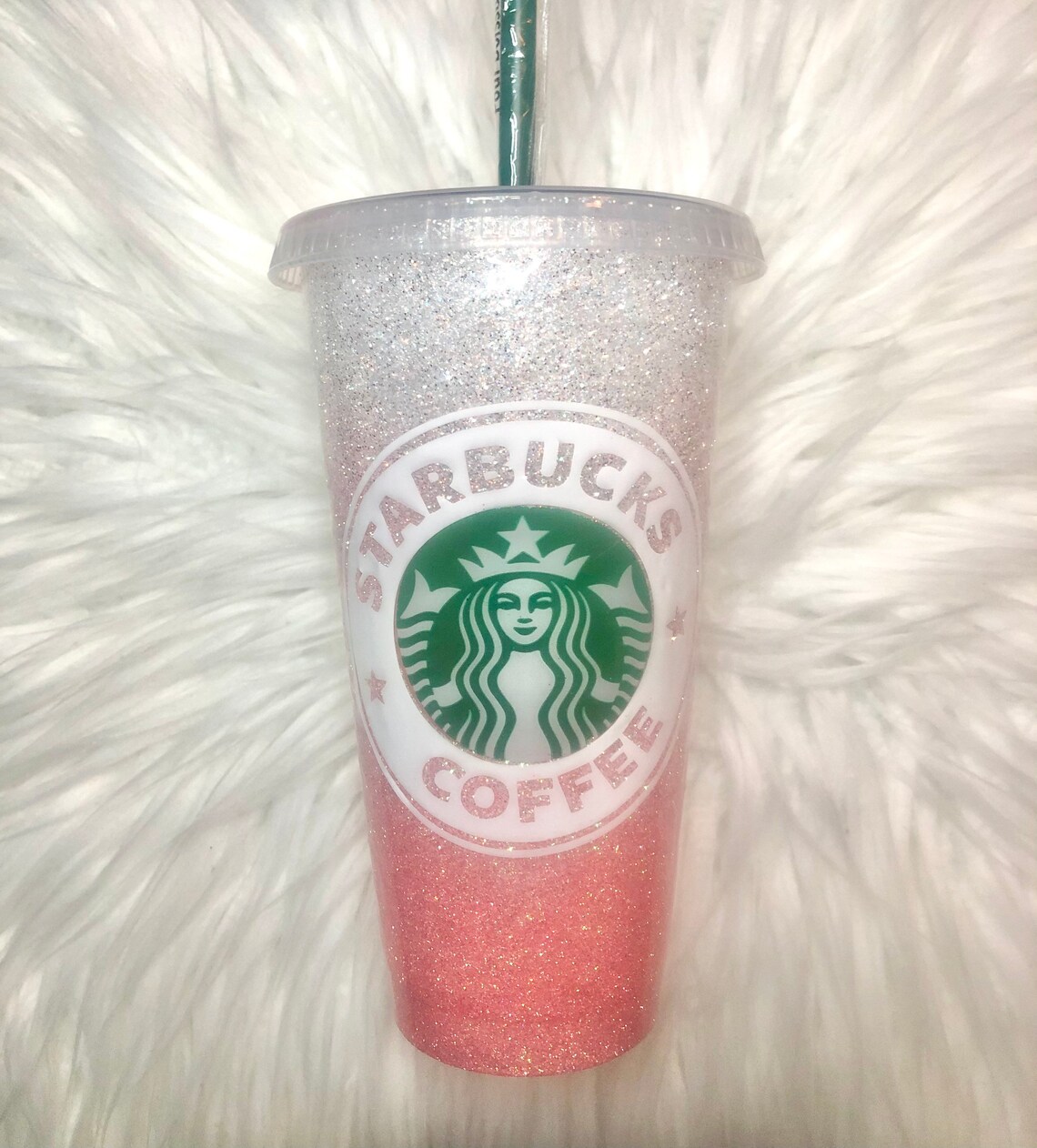 Starbucks pink ombre glitter cup Ombre glitter cup pink and Etsy
