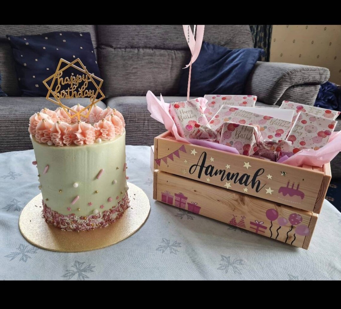 Personalised Birthday Crate Personalised Box Birthday Box Etsy UK