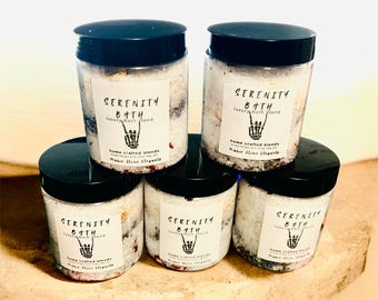 Mezclas relajantes de sales de baño