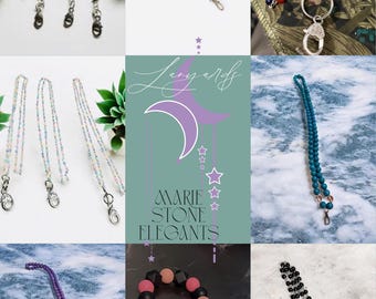 Beaded Lanyard Necklace | ID Badge Holder handmade