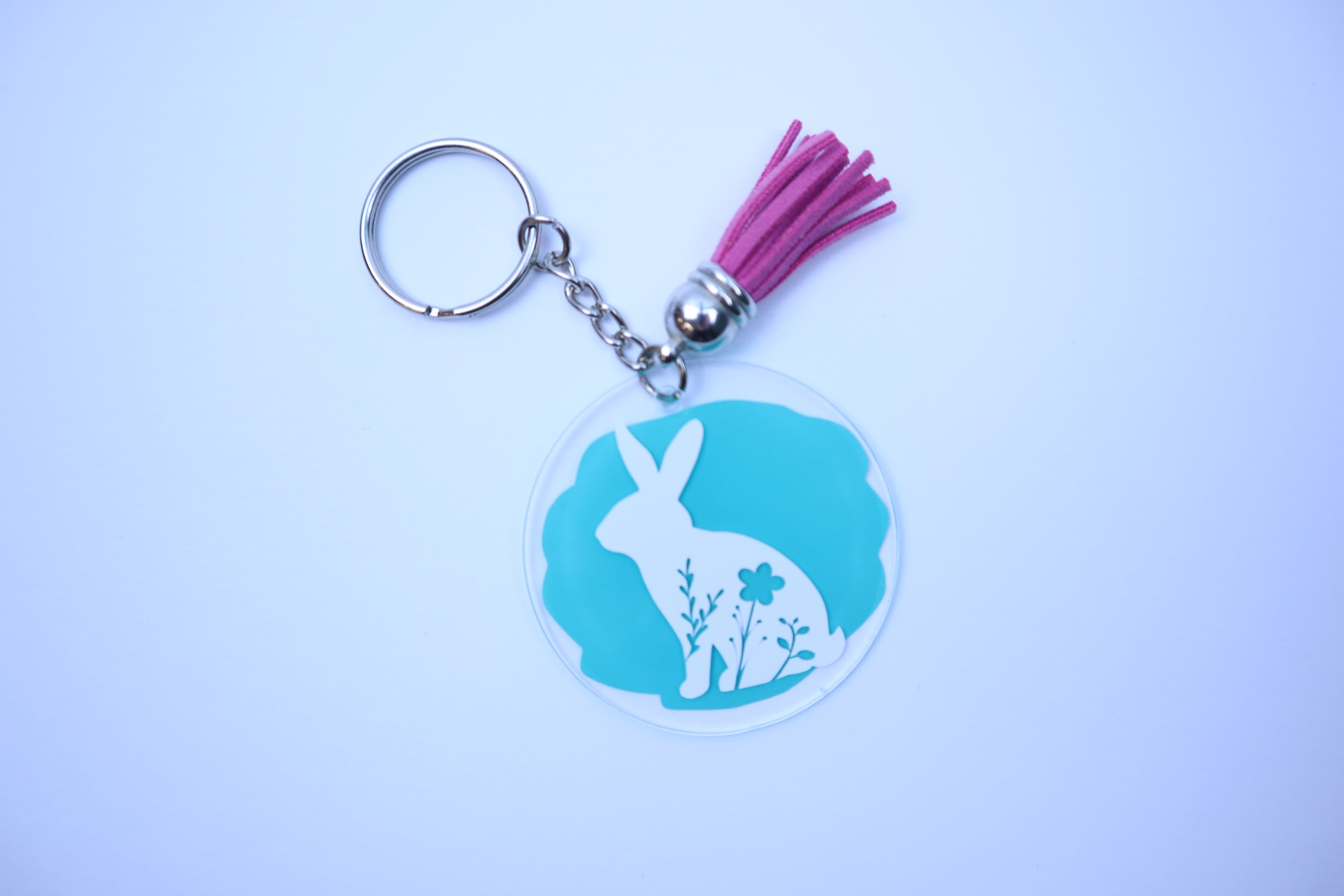 Custom Rabbit Keychain Custom Bunny Keychain Rabbit Etsy