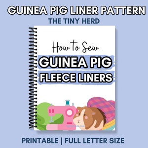 Guinea Pig Fleece Cage Liner Pattern, Guinea Pig Fleece Liners, Guinea Pig Cage Liner, Fleece Liner Pattern