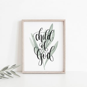 Child of God Digital Download Wall Decor