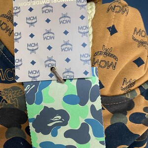 BAPE x MCM Camo Zip Hoodie Brown Bape Hoodle | Etsy