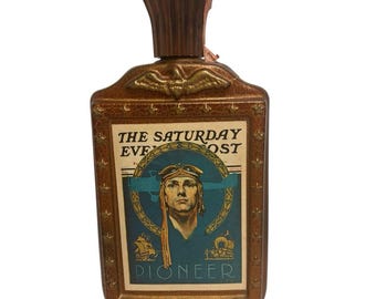 Karafka Beam Bourbon z rocznika 1976 | Norman Rockwell, Pioneer Art