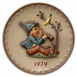Goebel Hummel 1979 Annual Plate 7.5in Vintage German Cottage Wall Decor Gift
