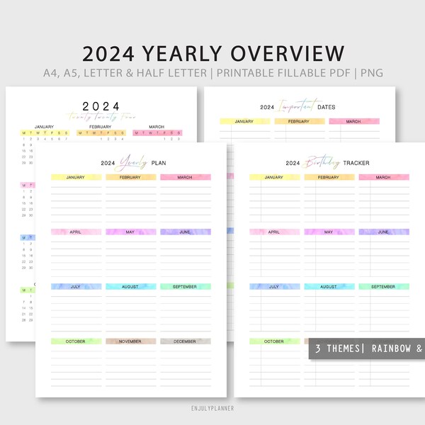 Printable calendar no dates etsy