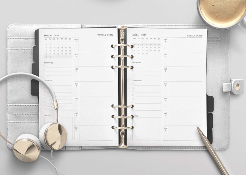 2026 Weekly Planner: Printable Minimalist Design (Digital Download) image 6