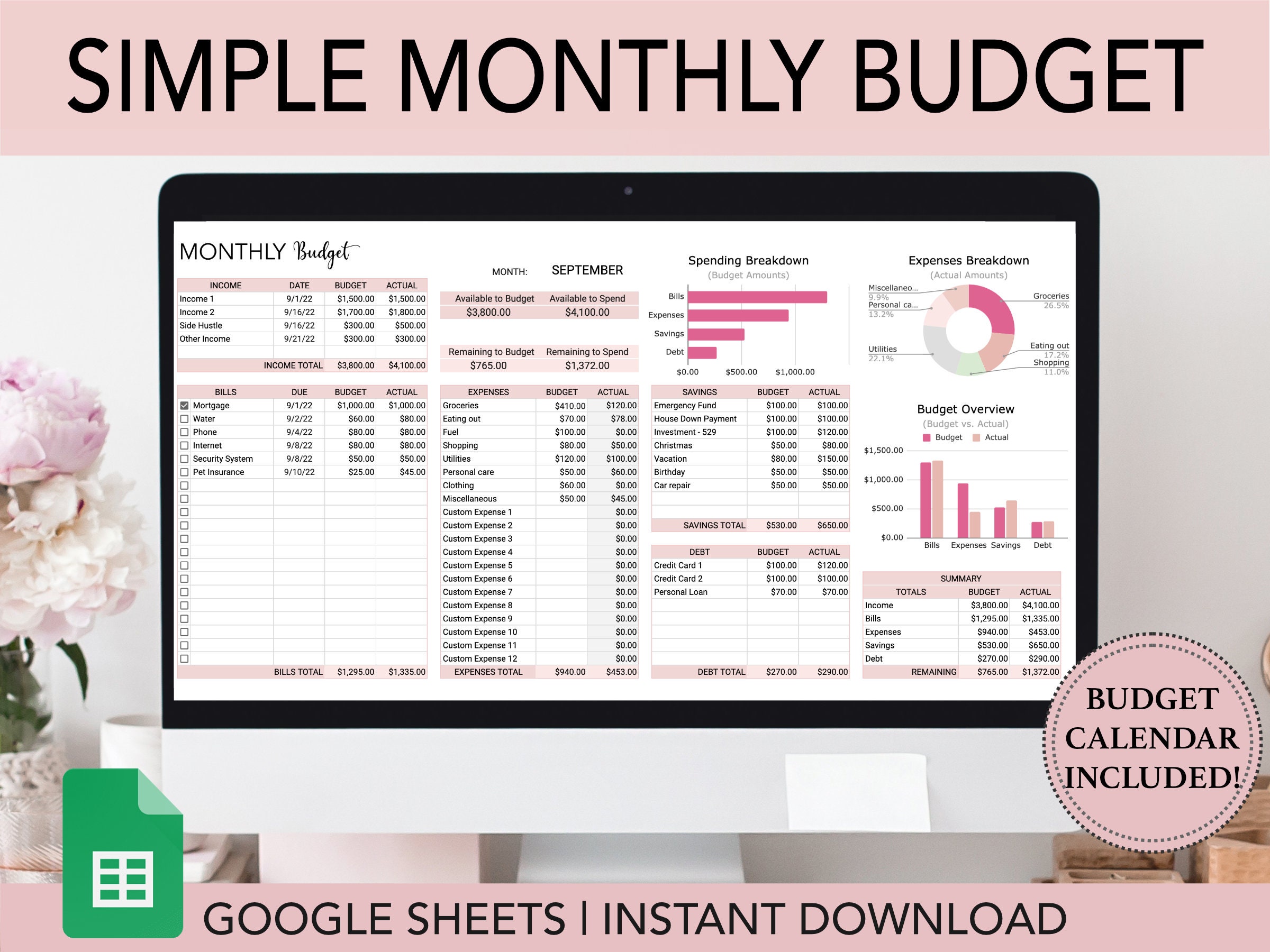 basic budget template google sheets basic budget template google sheets