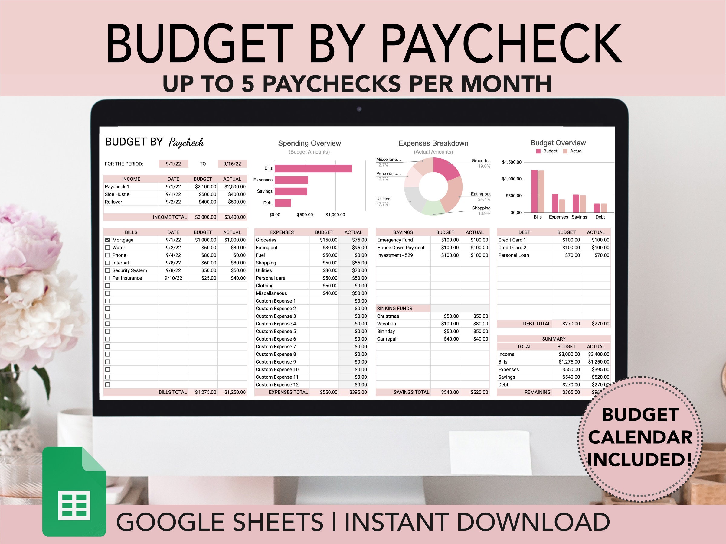 Budget by Paycheck Spreadsheet Paycheck Budget Google Sheets Etsy Budget by Paycheck Spreadsheet Paycheck Budget Google Sheets Etsy