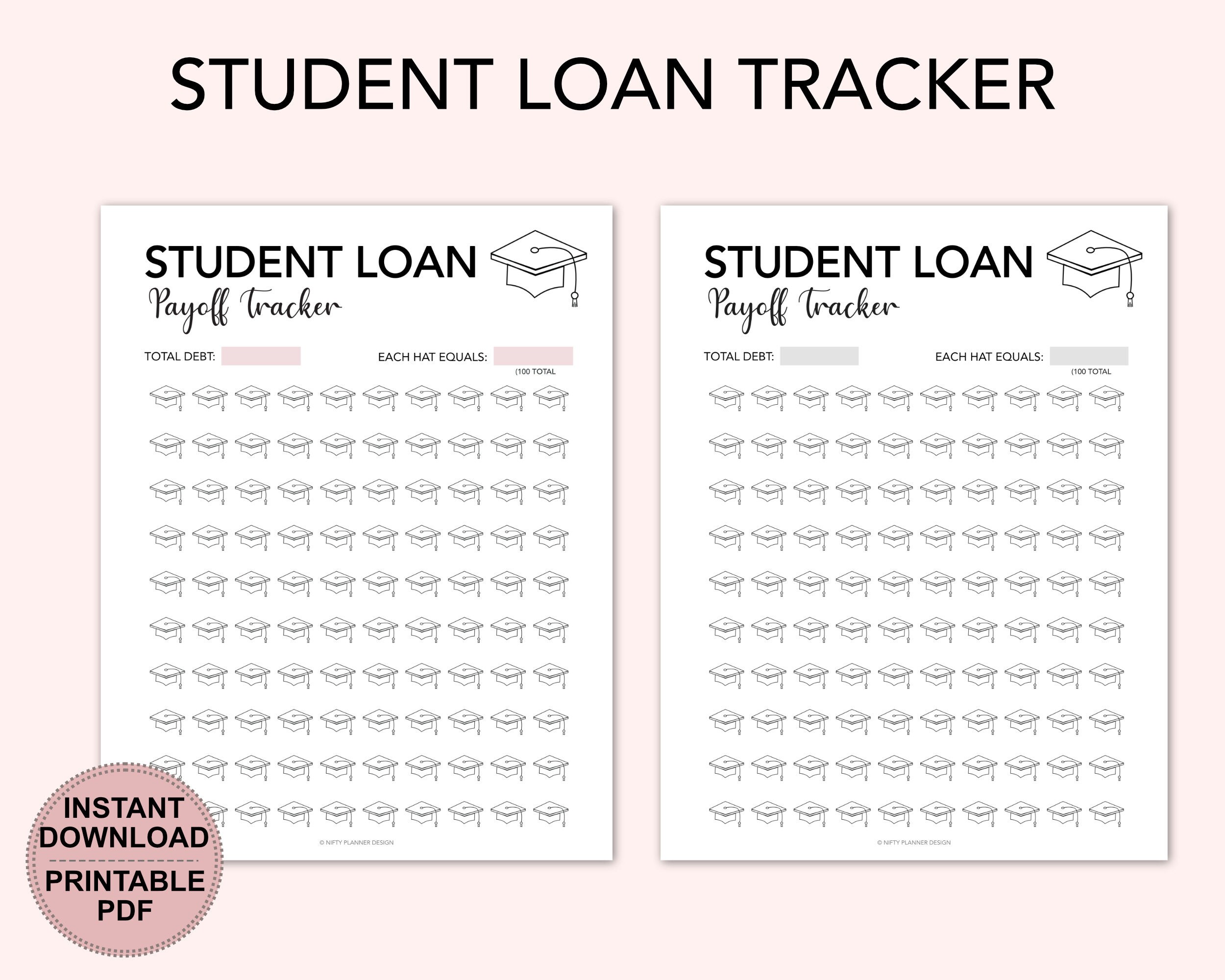Debt Tracker Printable Visual Debt Tracker Printable Student Loan Planner Mortgage Payment Tracker Debt Tracker Monthly Budget A5 CHP Etsy UK