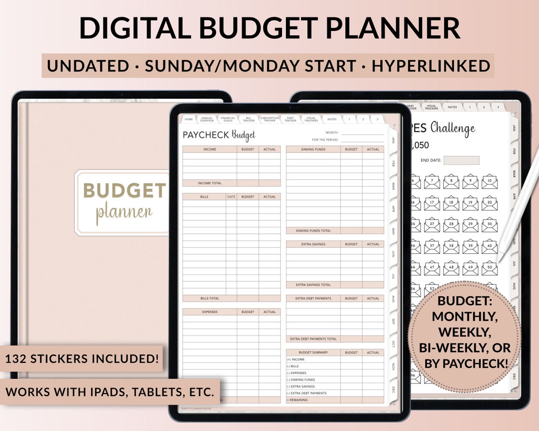 Digital Budget Planner, Digital Planner, Goodnotes Digital Planner, Budget Planner, Digital