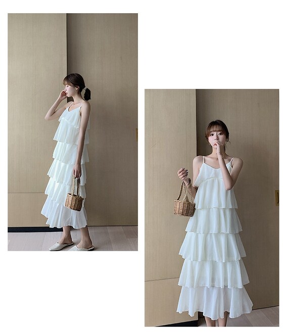 Layered swing dress cheap