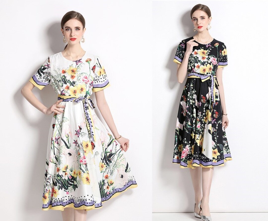 Elegant Colorful Midi Dress for Wedding Elegance and Style