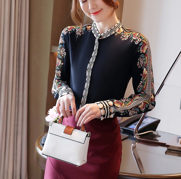 Women Fashion Formal Shirt Clothes Slim Long Sleeve White Blouse Elegant OL