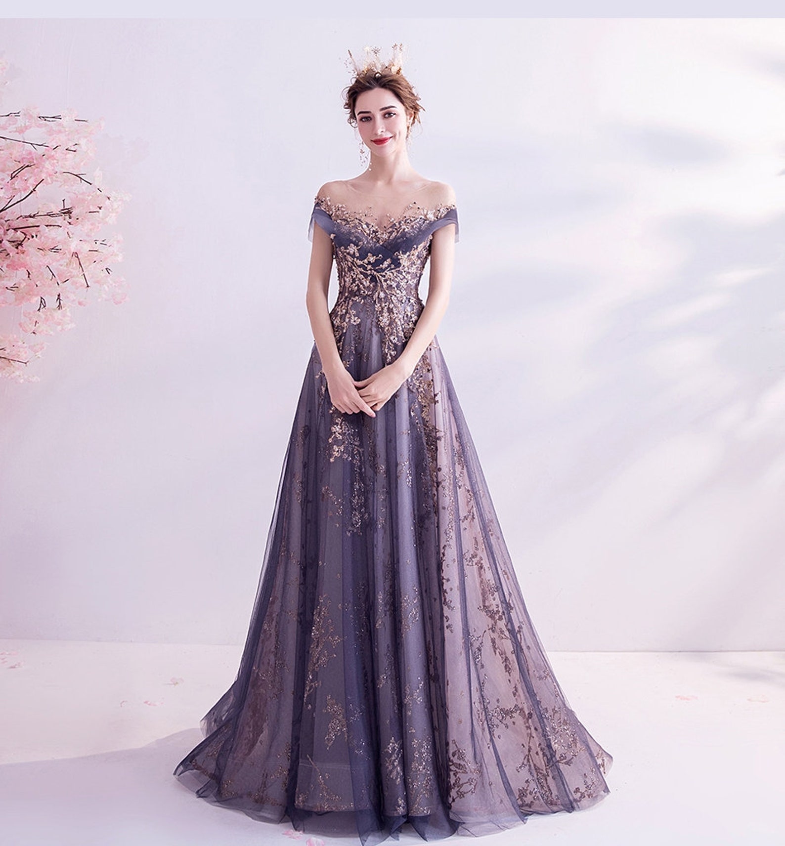 Women Wedding / Prom Dress Lilac Prom Dress Lavander Color - Etsy