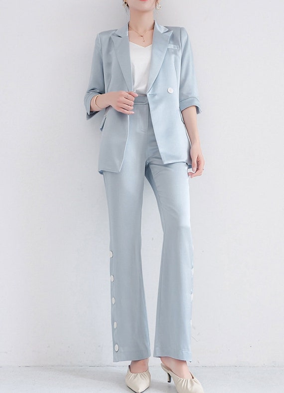 ad Pastel blue suit for the spring/summer Suit from @boohoomanofficial |  Instagram