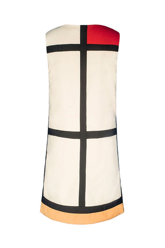 Mondrian One Piece Dress Designer Woman One Piece Pattern Etsy Ireland