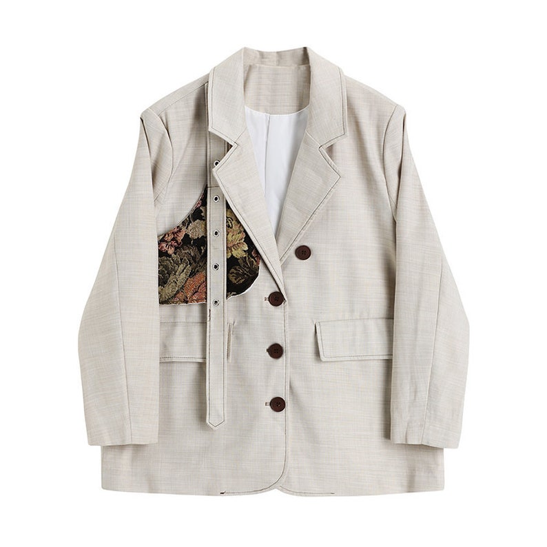 flower pattern blazer