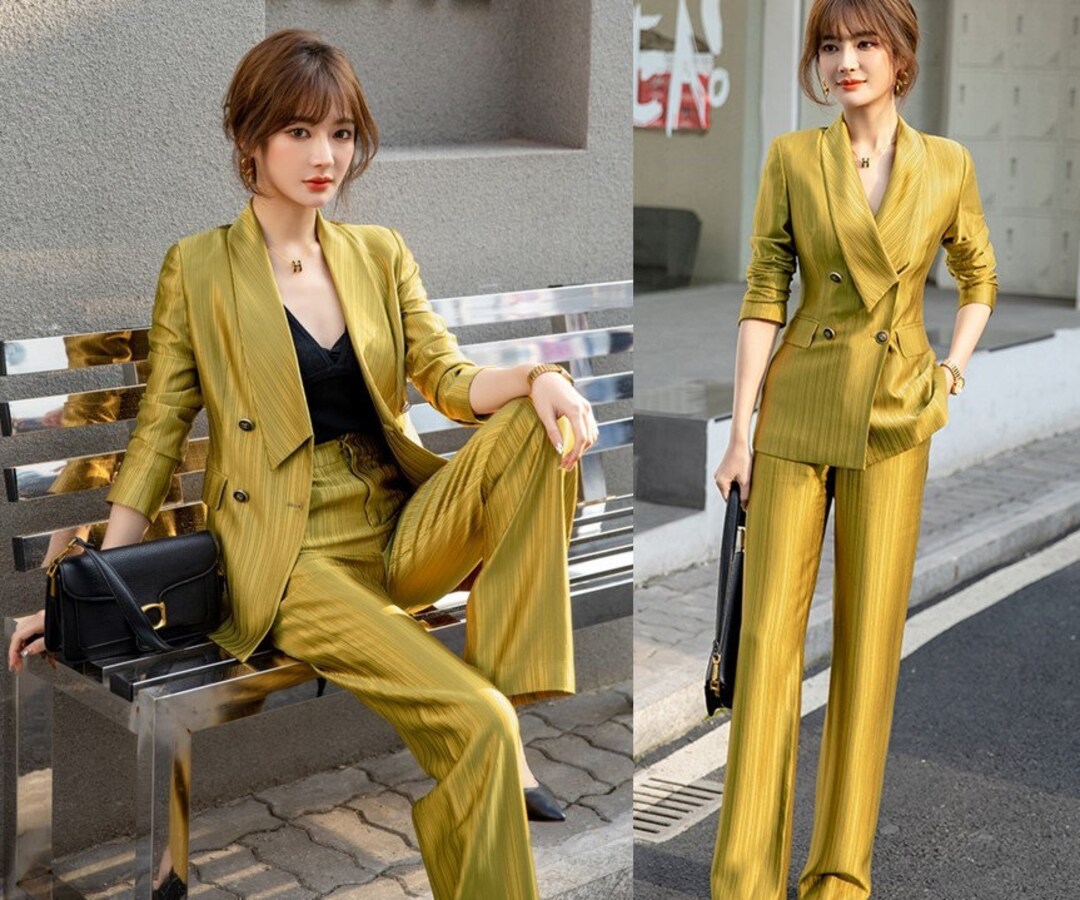 Solid Gold Pant Suit – THE BEAUTYPRINT
