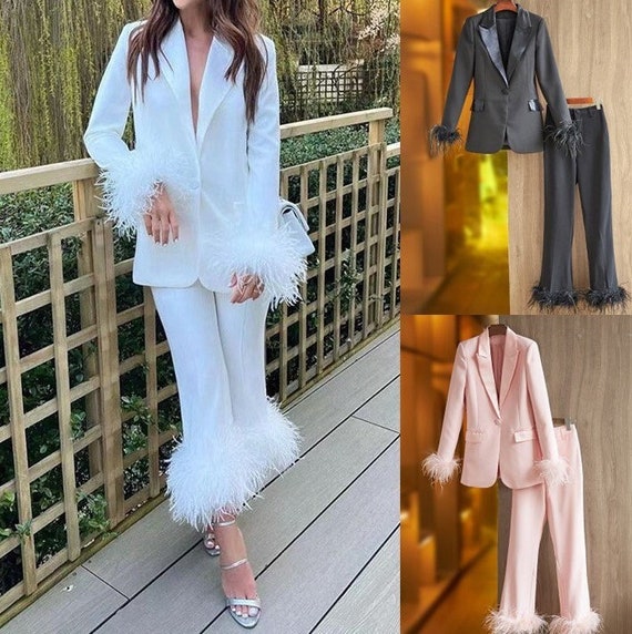 A pantsuit set is a stylish and versatile outfit, by wedding suits online